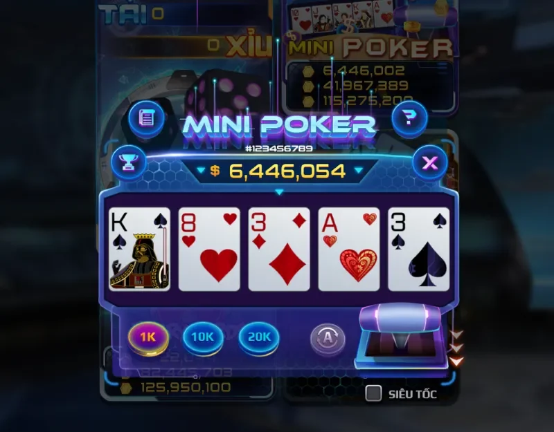 Tham gia chơi Mini Poker đúng thời điểm
